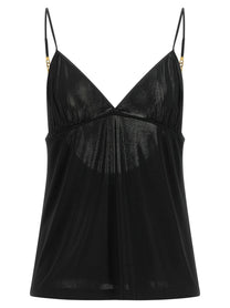 Saint Laurent Cassandre Chain Top Black