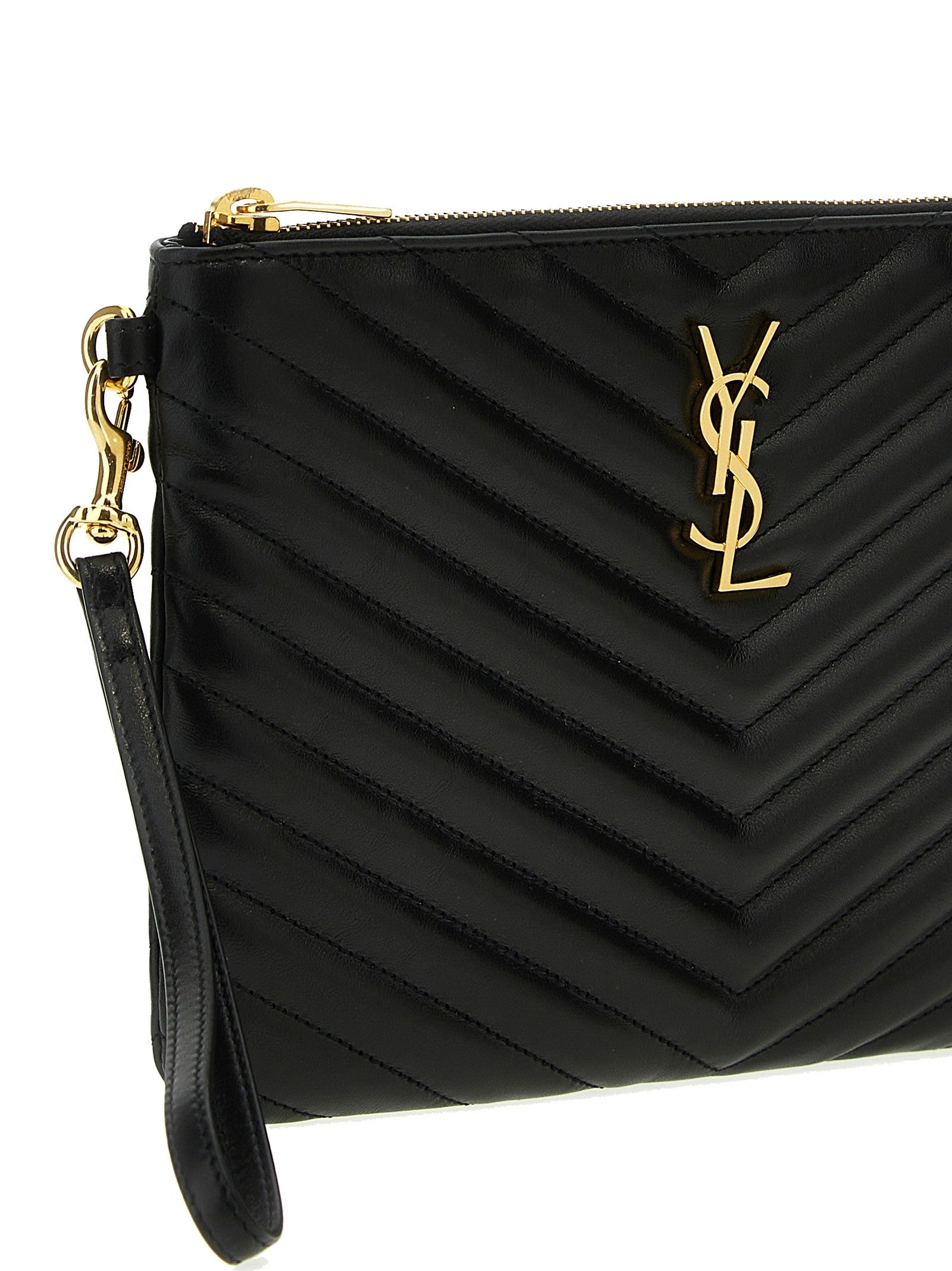 Saint Laurent Cassandre Clutch Black