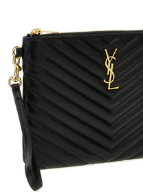 Saint Laurent Cassandre Clutch Black