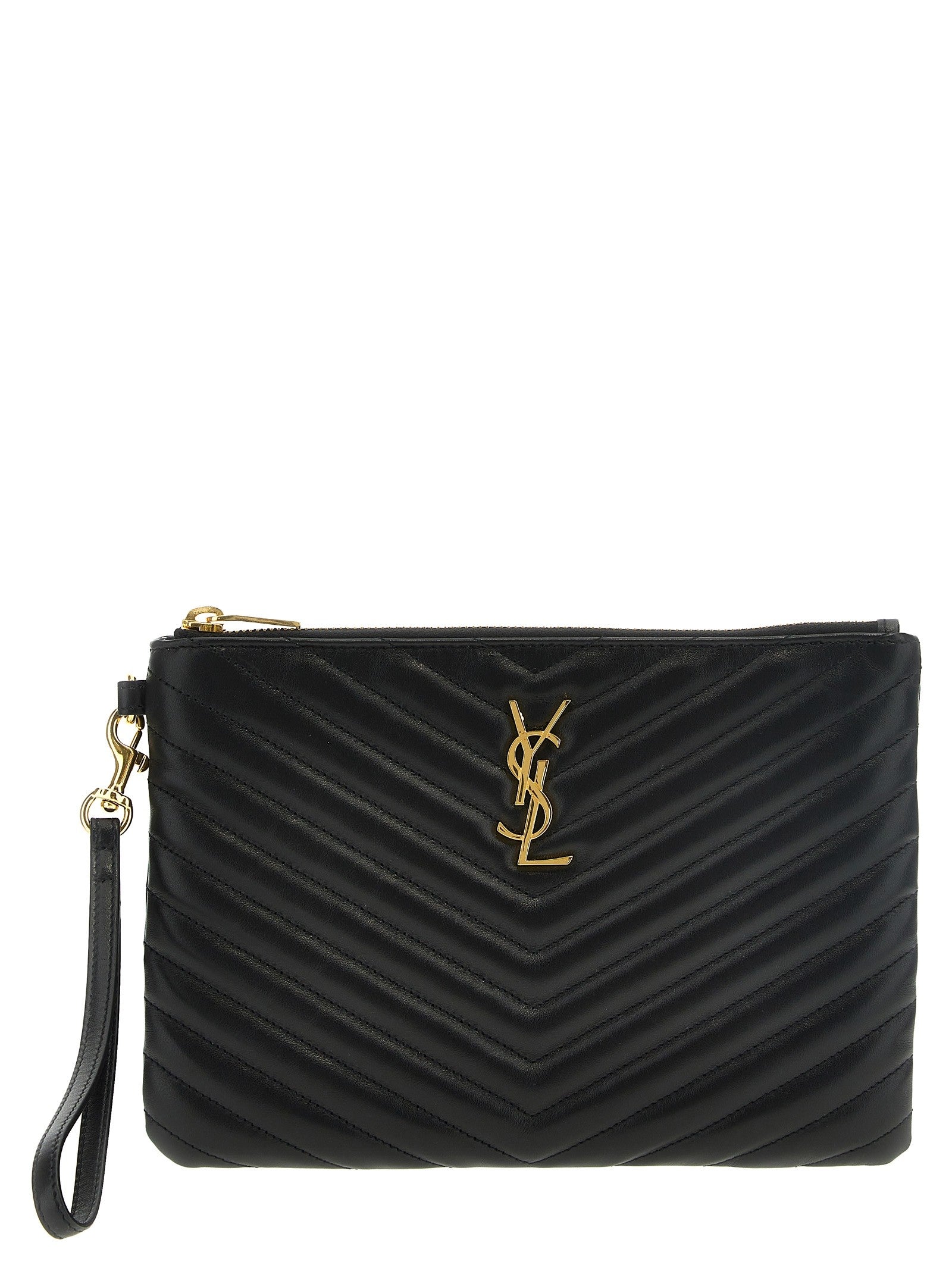 Saint Laurent Cassandre Clutch Black