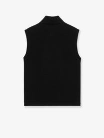 Saint Laurent Women's Cassandre Cotton Polo Shirt Black