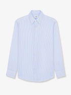 Saint Laurent Men's Cassandre Cotton Shirt White