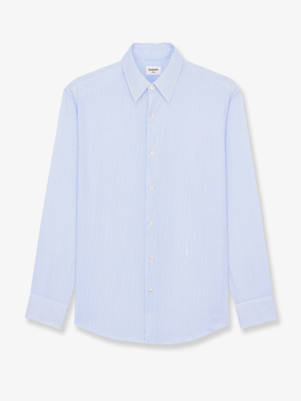 Saint Laurent Men's Cassandre Shirt Blue