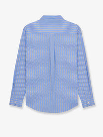 Saint Laurent Men's Cassandre Cotton Shirt Black, view 2