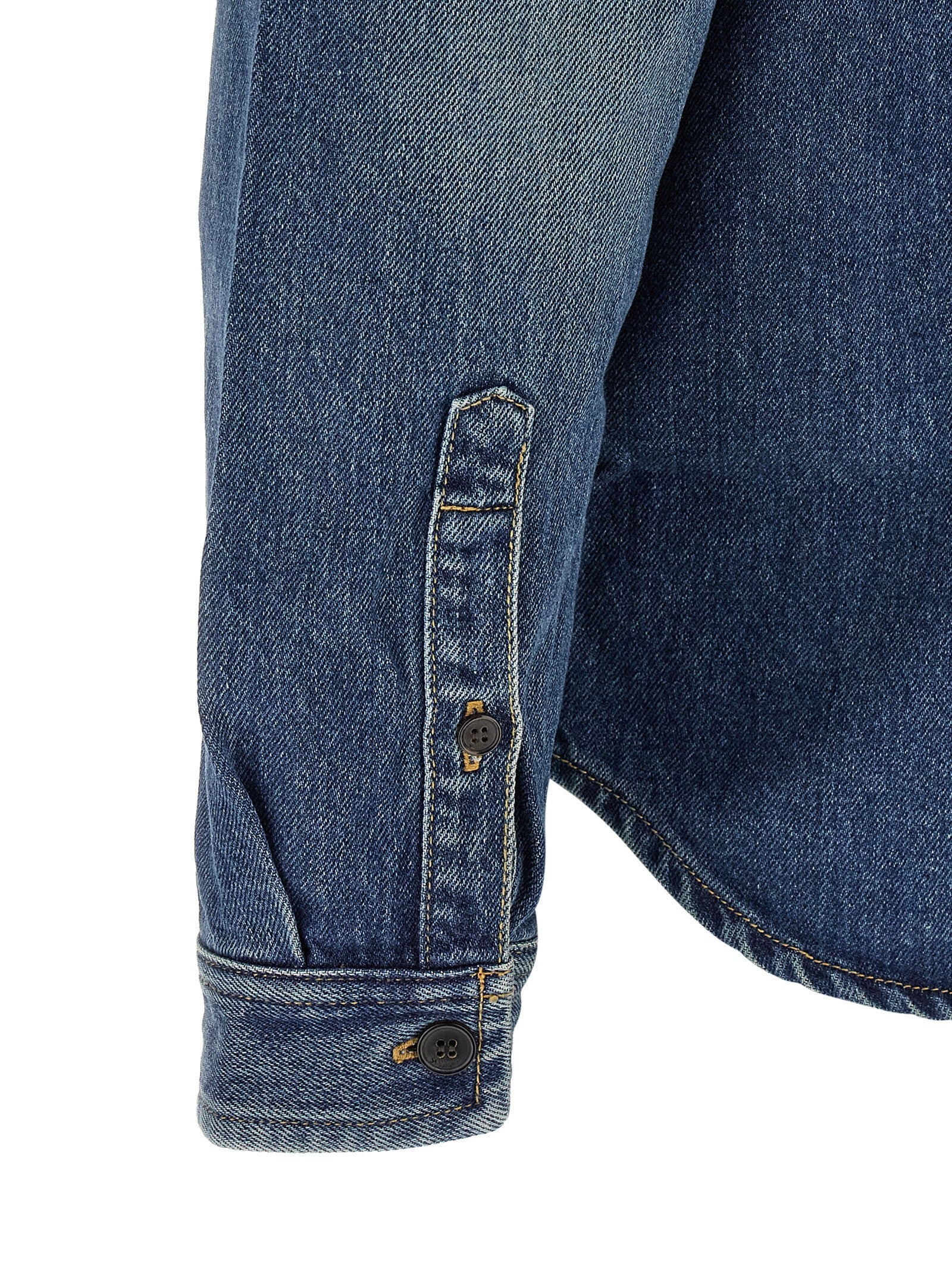 Saint Laurent Cassandre Denim Shirt Blue