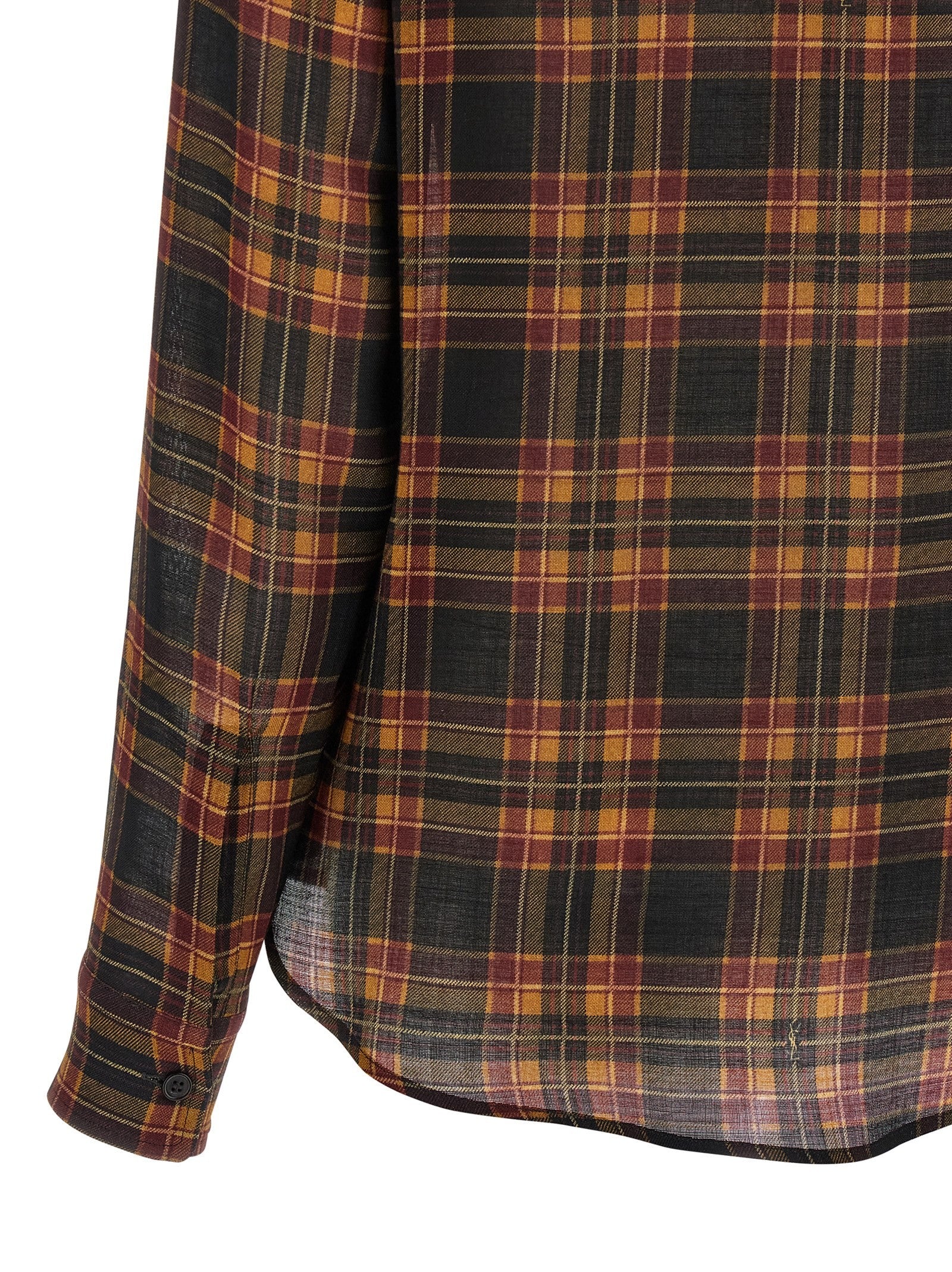 Saint Laurent Cassandre Lavallière Shirt Gold