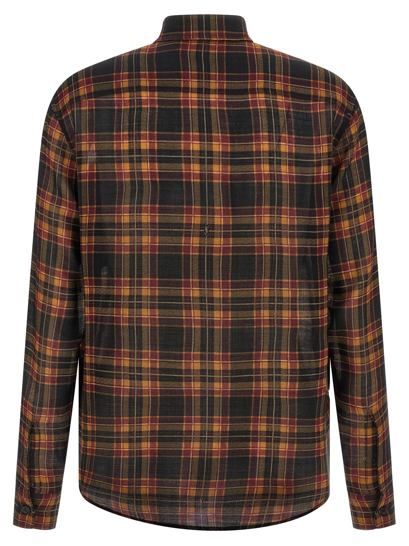Saint Laurent Cassandre Lavallière Shirt Gold