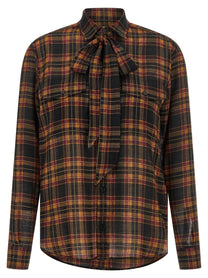 Saint Laurent Cassandre Lavallière Shirt Gold