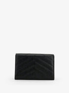 Saint Laurent Women's Cassandre Leather Wallet Black, view 2