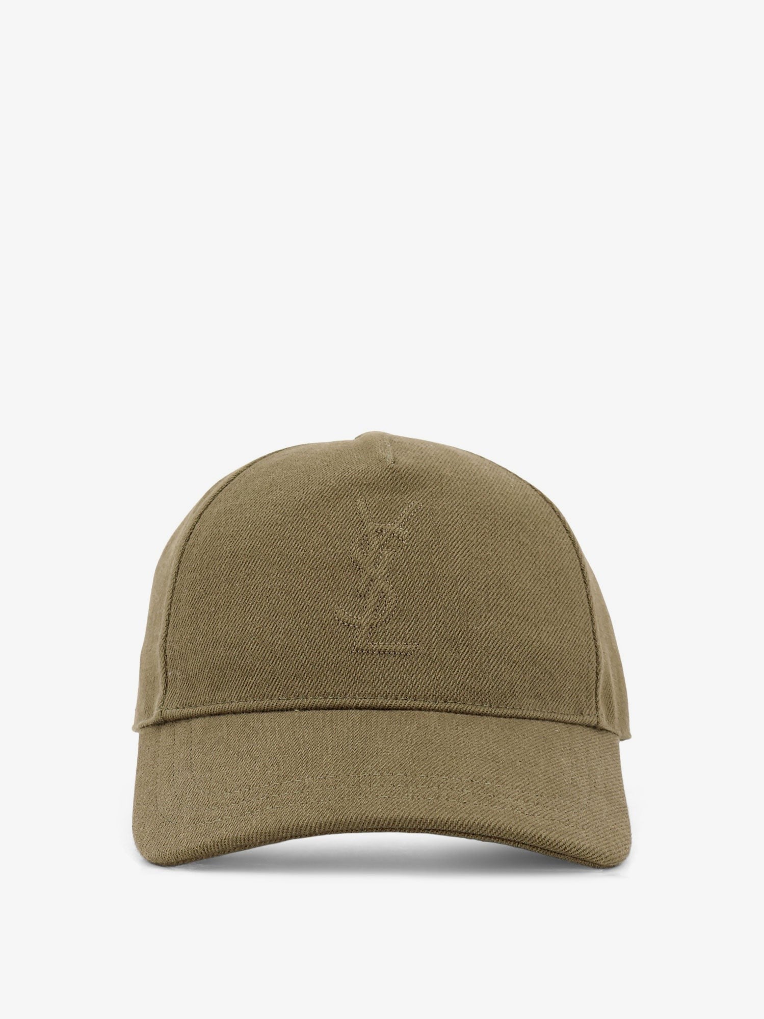Saint Laurent Men's Cassandre Cap Green