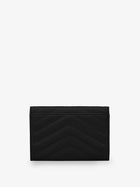 Saint Laurent Women's Cassandre Matalassé Leather Wallet Black, view 2