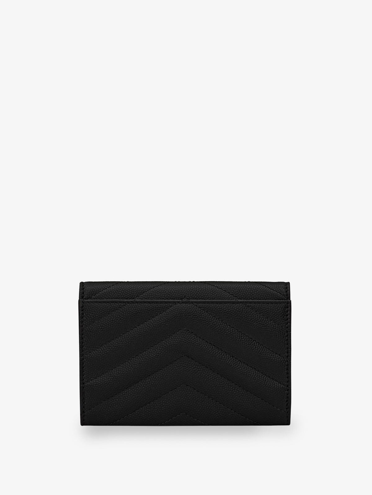 Saint Laurent Women's Cassandre Matalassé Leather Wallet Black, view 2
