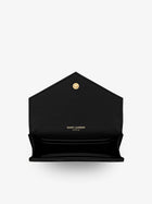 Saint Laurent Women's Cassandre Matalassé Leather Wallet Black, view 3
