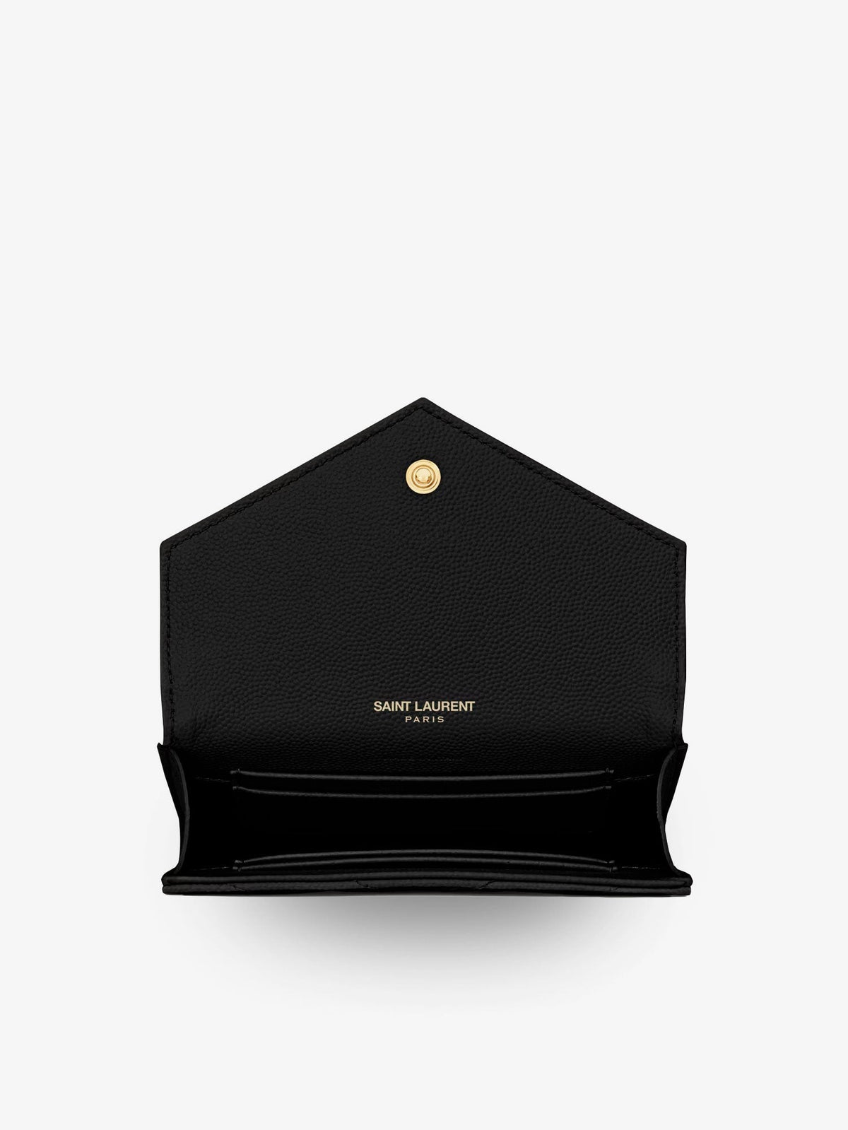 Saint Laurent Women's Cassandre Matalassé Leather Wallet Black, view 3