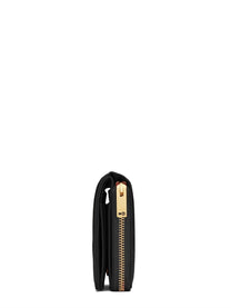 Saint Laurent Women's Cassandre Matelassé Leather Wallet Black