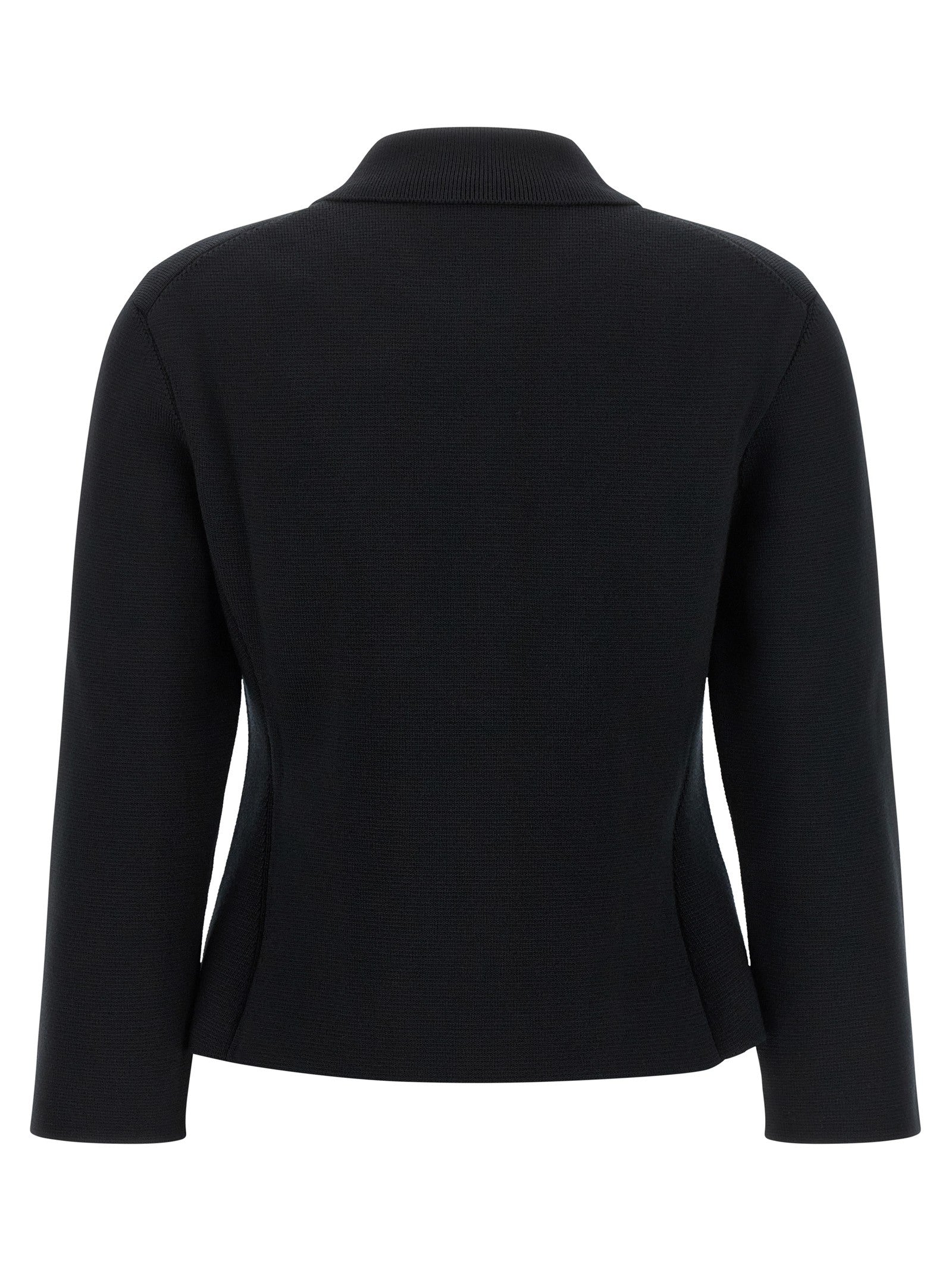 Saint Laurent Cassandre Medallion Cardigan Black