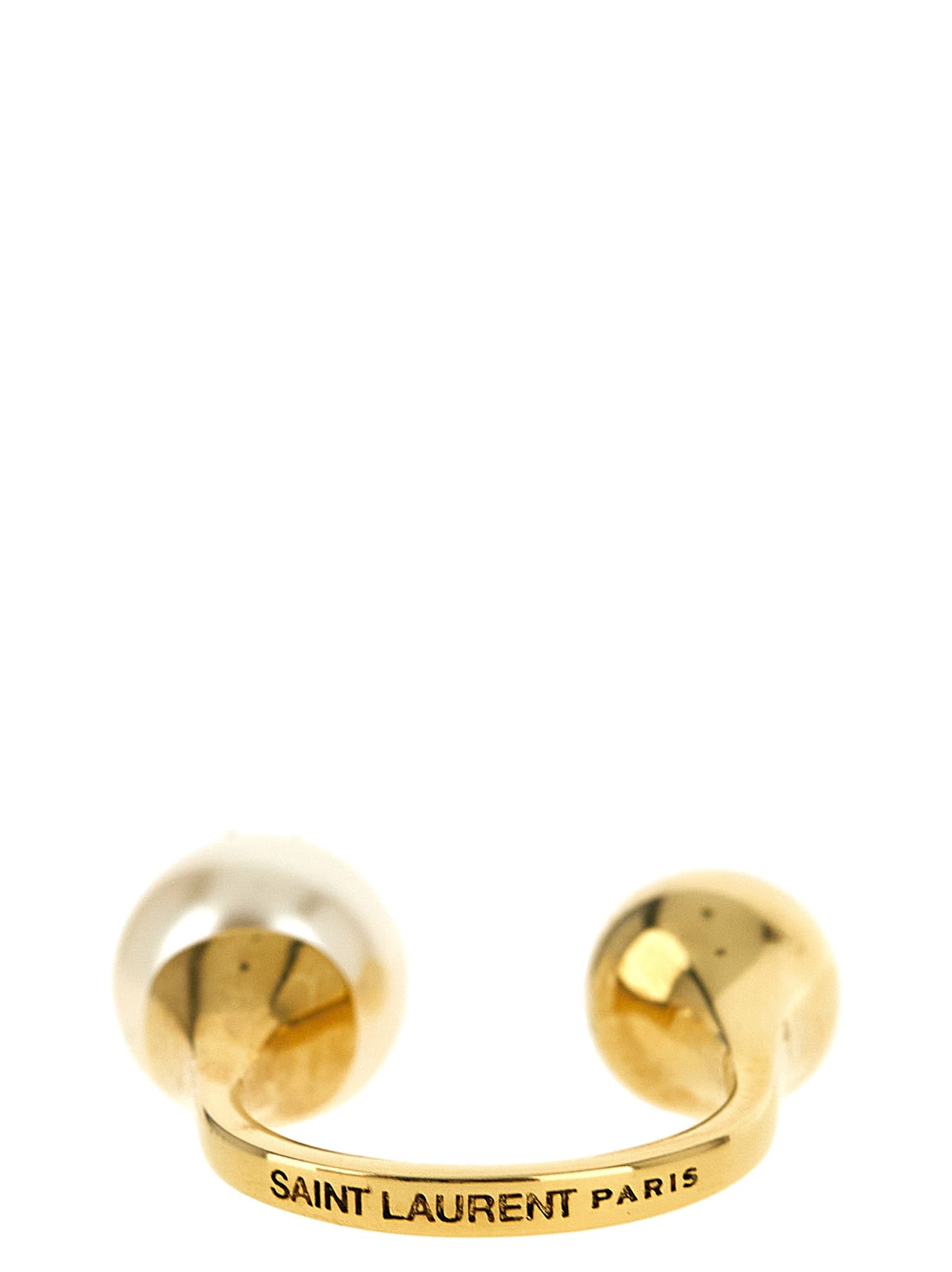 Saint Laurent Cassandre Ring White