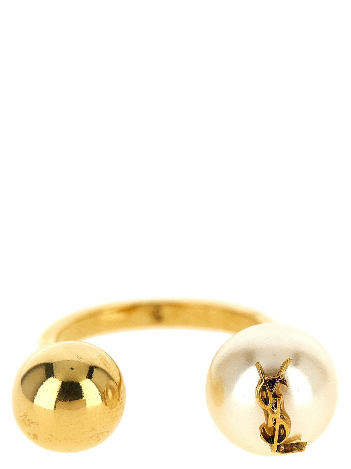 Saint Laurent Cassandre Ring White