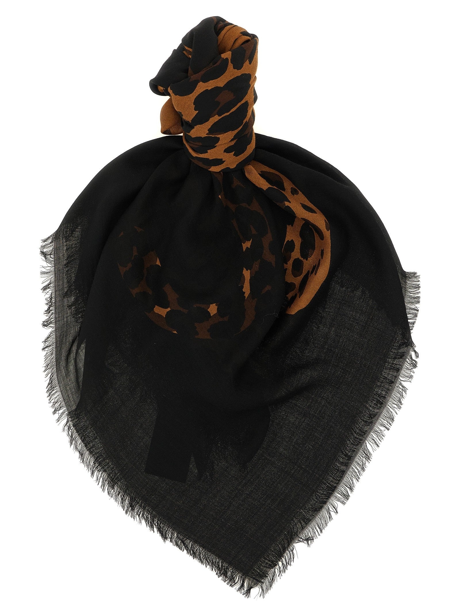Saint Laurent Cassandre Scarf Black