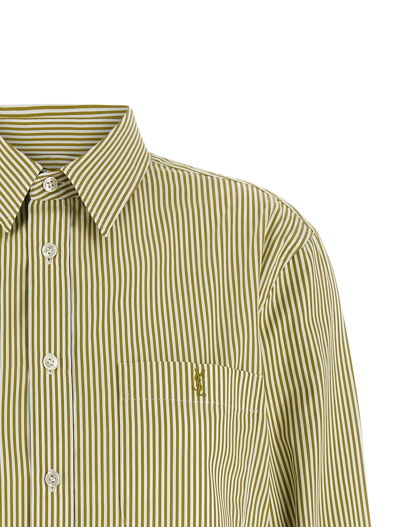 Saint Laurent Cassandre Shirt Green