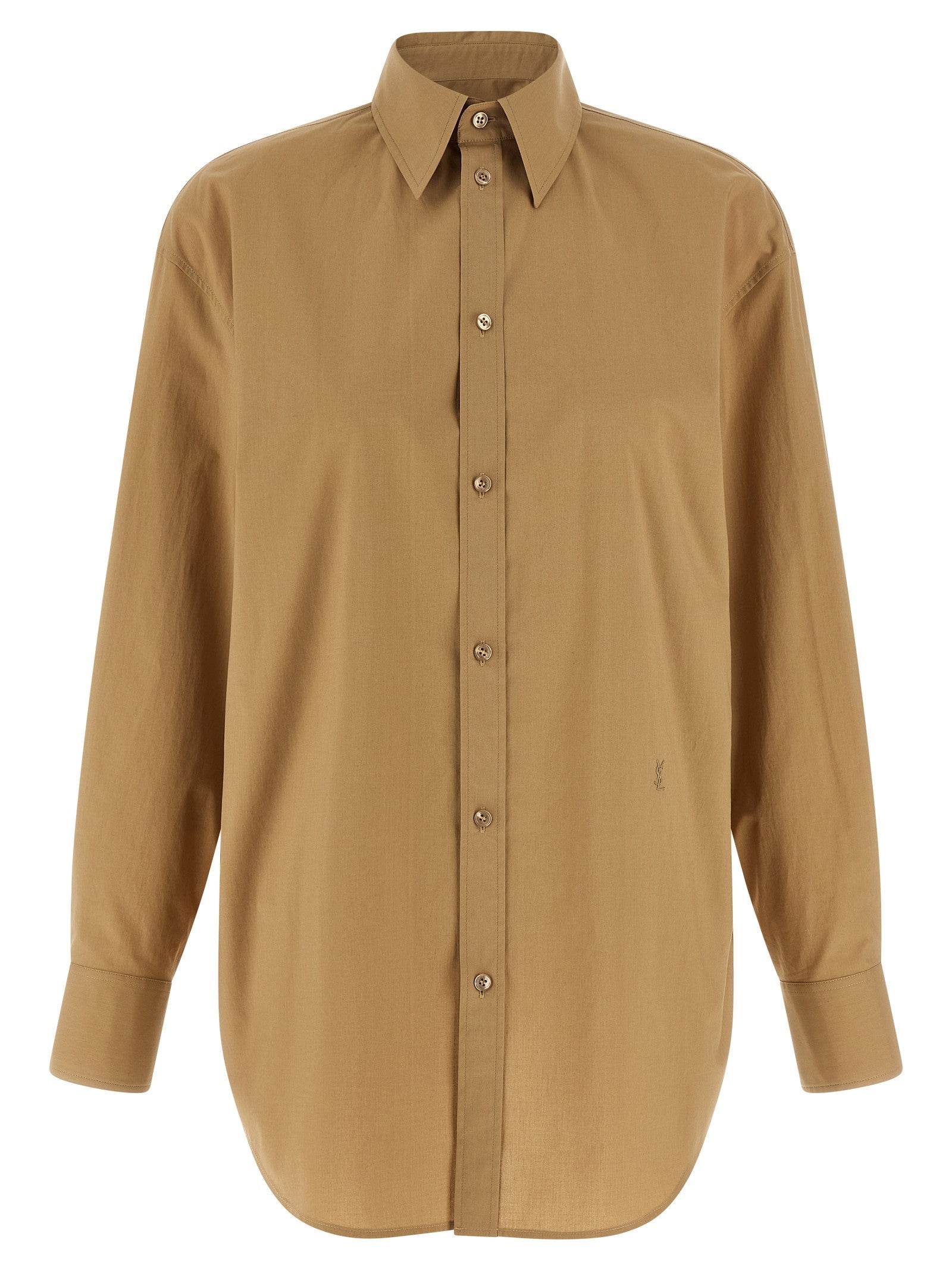 Saint Laurent Cassandre Shirt Brown