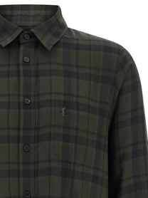 Saint Laurent Cassandre Shirt Green