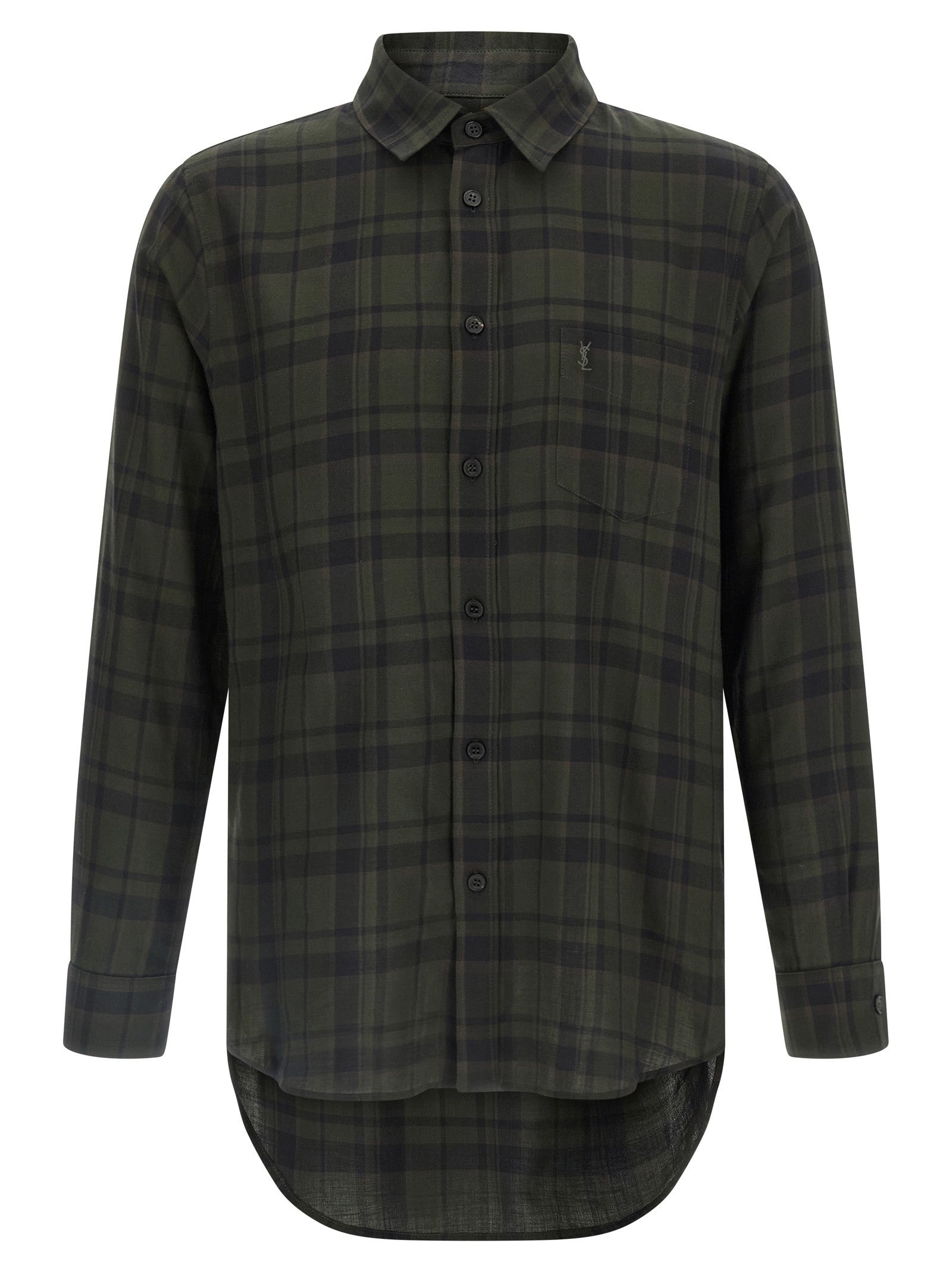 Saint Laurent Cassandre Shirt Green