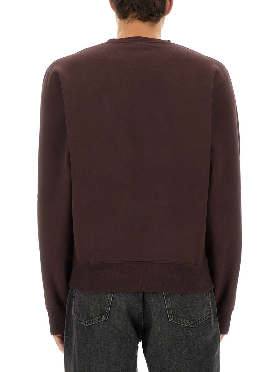 Saint Laurent Men's Cassandre Sweatshirt Red, view 3