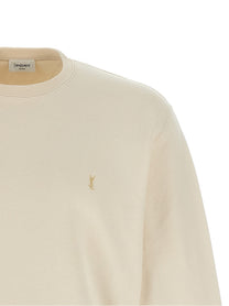 Saint Laurent Cassandre Sweatshirt Beige
