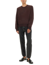 Saint Laurent Men's Cassandre Sweatshirt Red, view 2