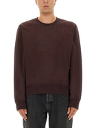 Saint Laurent Men's Cassandre Sweatshirt Red