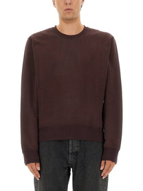 Saint Laurent Men's Cassandre Sweatshirt Red
