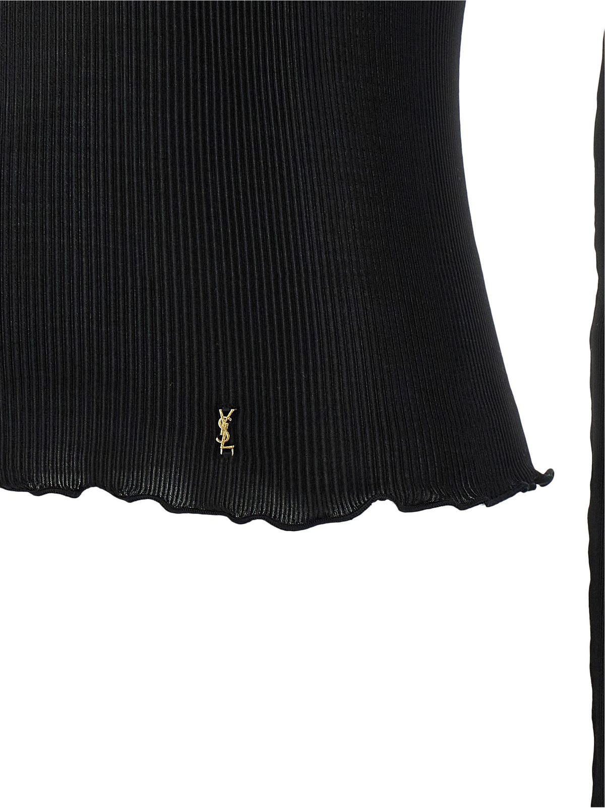 Saint Laurent Cassandre Top Black