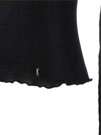 Saint Laurent Cassandre Top Black