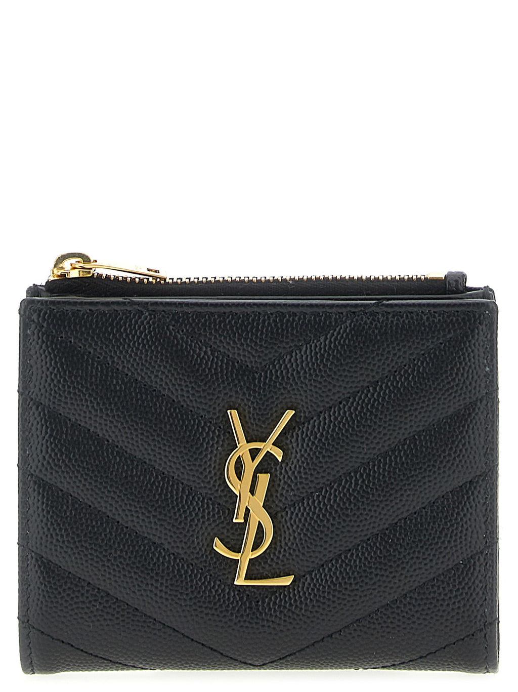 Saint Laurent Cassandre Wallet Black