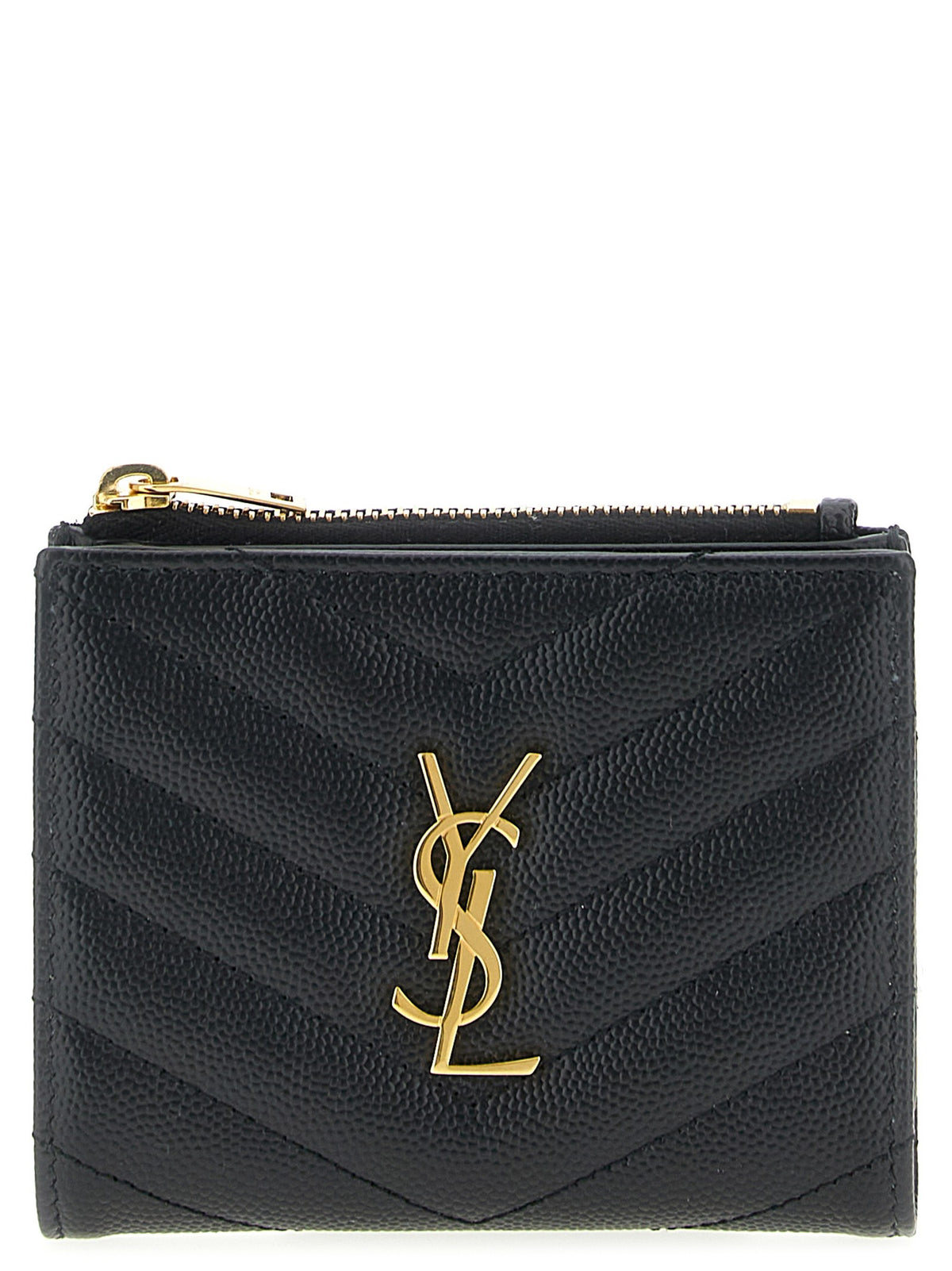 Saint Laurent Cassandre Wallet Black