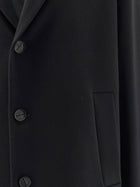 Hevò Men's Cassano Virgin Sheeps Wool Coat Black, view 3