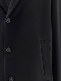Hevò Men's Cassano Virgin Sheeps Wool Coat Black