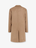 Hevò Men's Cassano Virgin Sheeps Wool Coat Beige, view 2