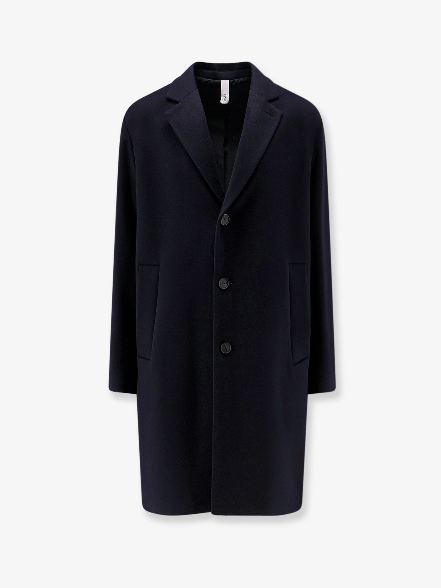 Hevò Men's Cassano Virgin Sheeps Wool Coat Blue
