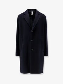 Hevò Men's Cassano Virgin Sheeps Wool Coat Blue