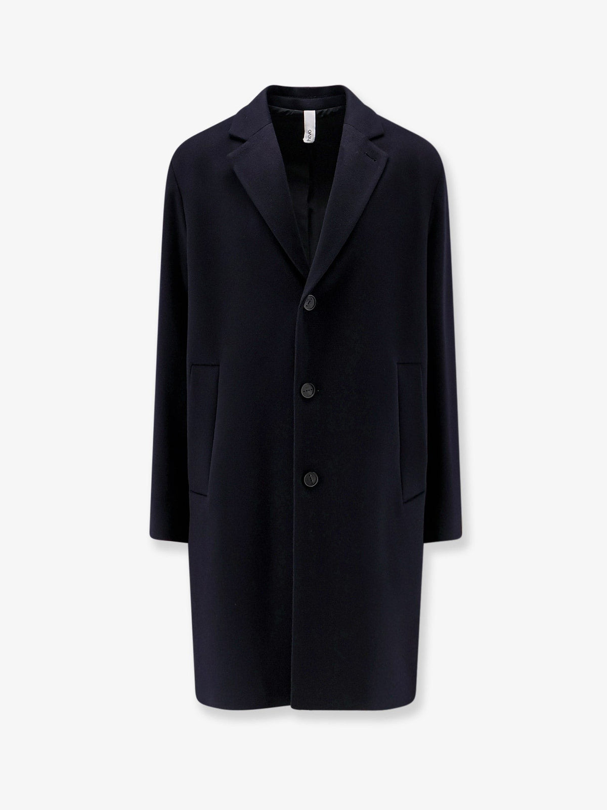 Hevò Men's Cassano Virgin Sheeps Wool Coat Blue