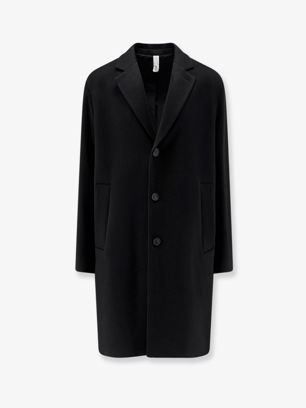 Hevò Men's Cassano Virgin Sheeps Wool Coat Black