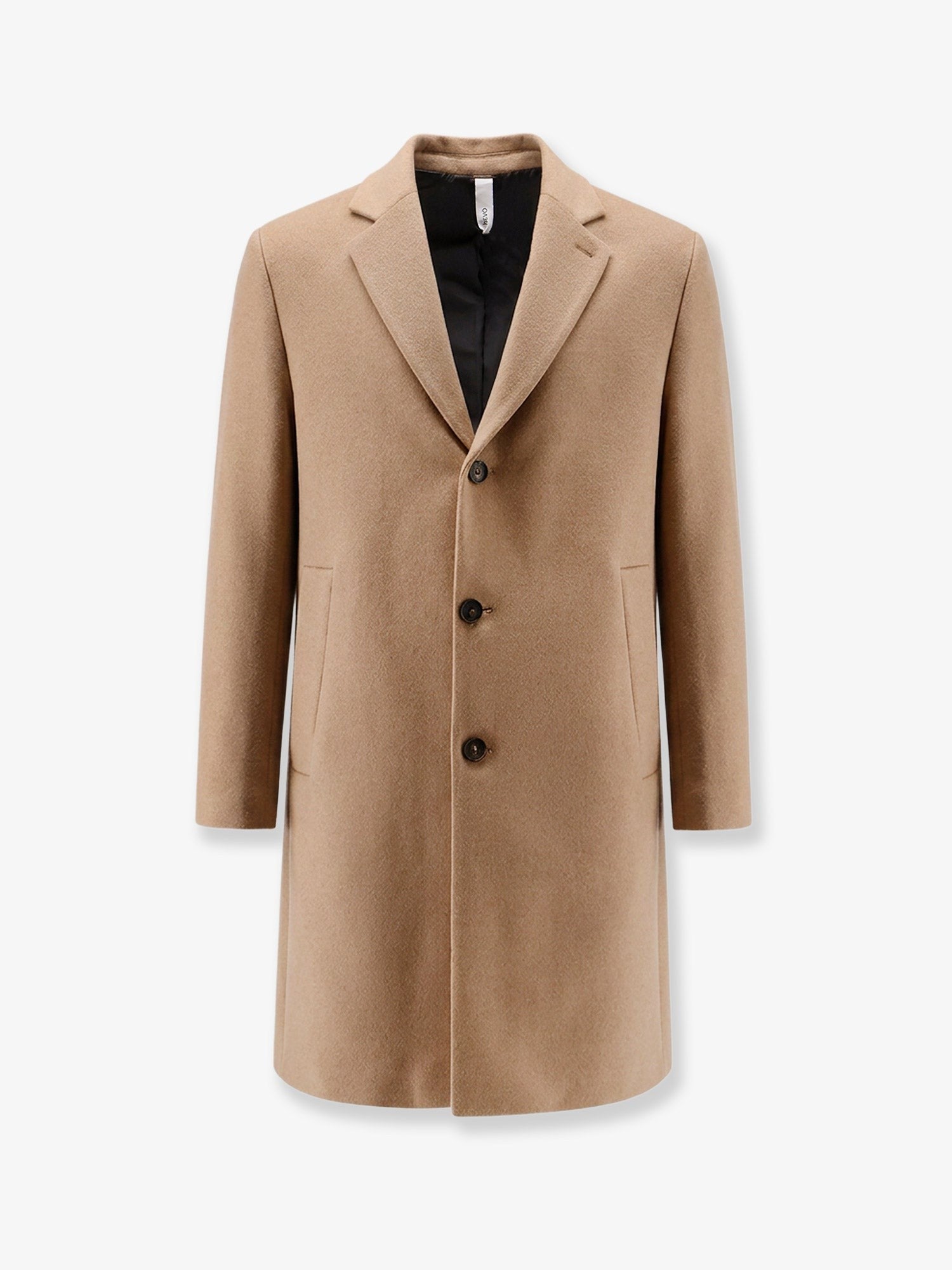 Hevò Men's Cassano Virgin Sheeps Wool Coat Beige