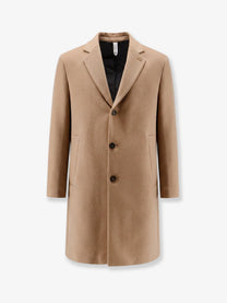 Hevò Men's Cassano Virgin Sheeps Wool Coat Beige