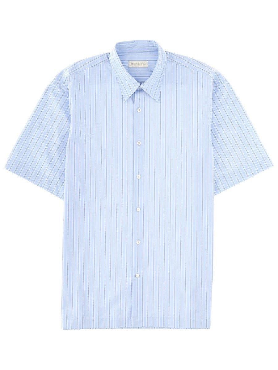 Dries Van Noten Men's Cassidye Shirt Blue