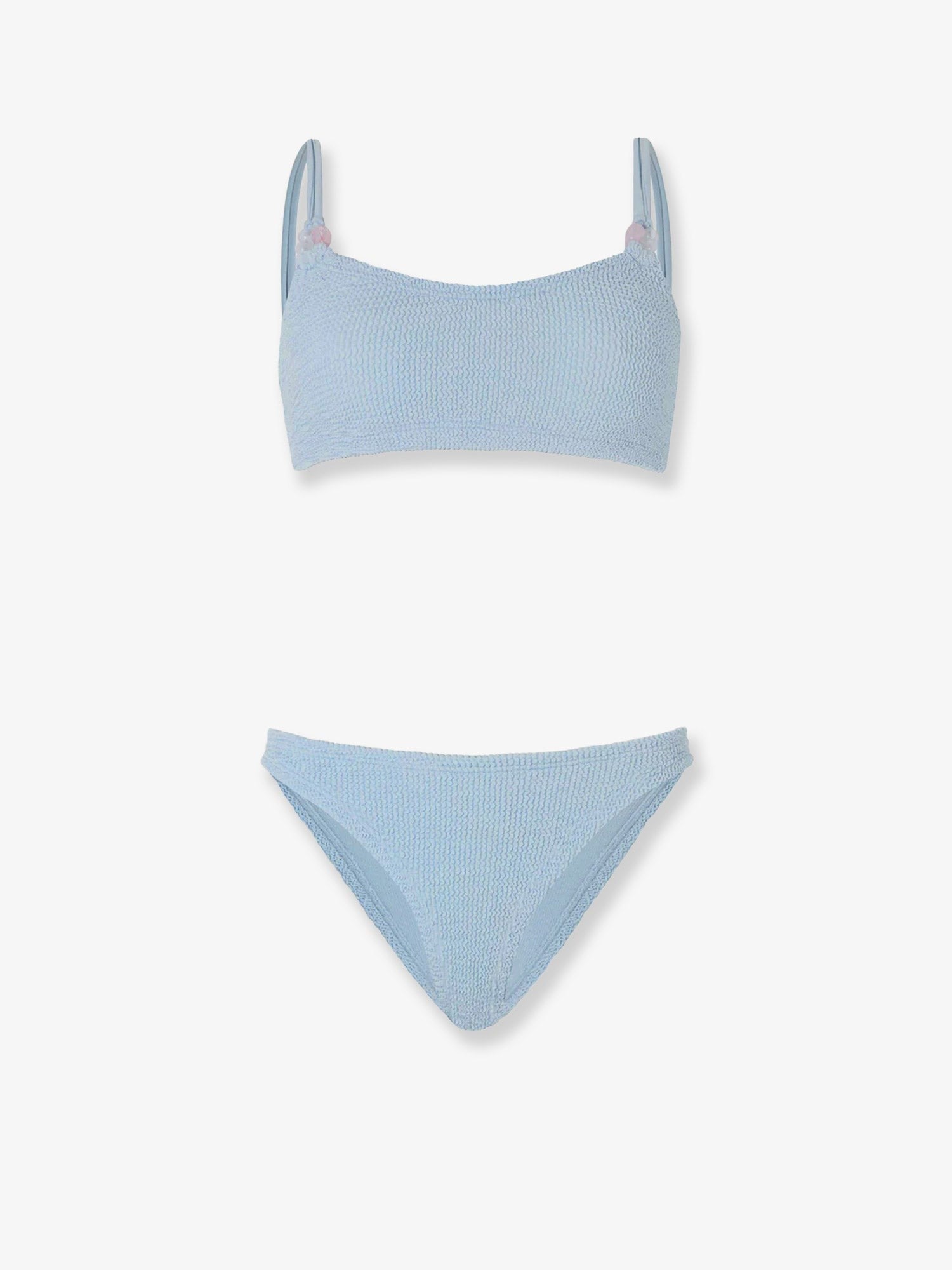 Hunza G Women's Cassie the Original Crinkle Bikini Blue