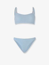 Hunza G Women's Cassie the Original Crinkle Bikini Blue