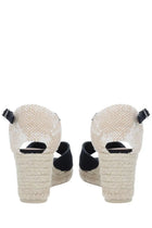 Castañer Women's Espadrille White Black, view 3