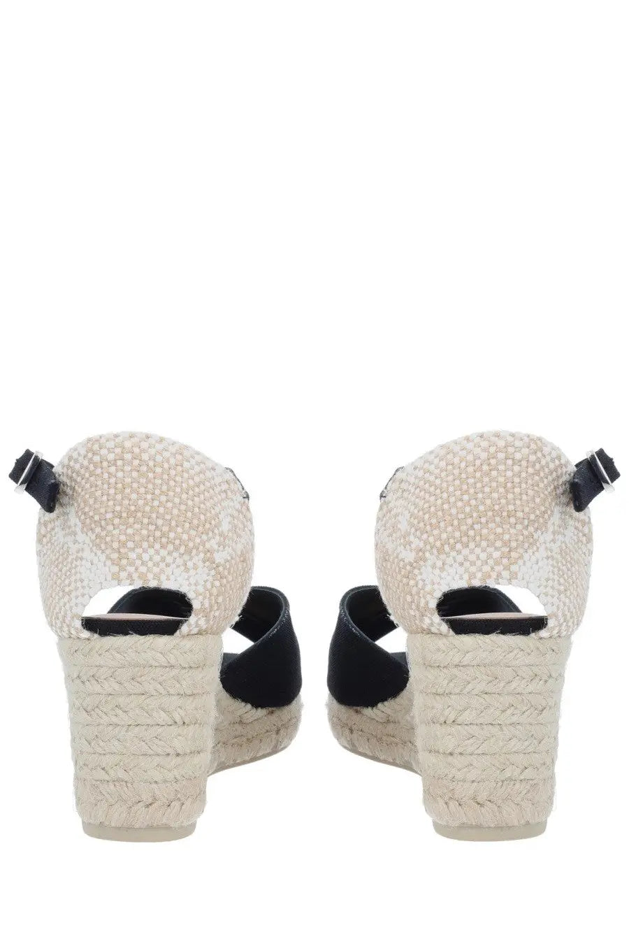 Castañer Women's Espadrille White Black, view 3